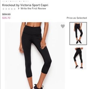 Victoria Secret Spirt Black Leggings